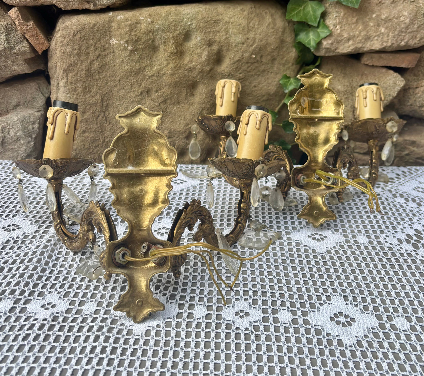 Appliques en bronze style Louis XVI