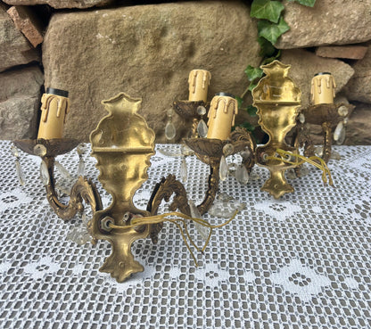 Appliques en bronze style Louis XVI