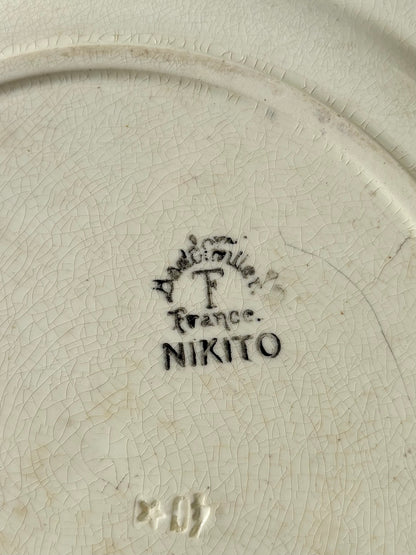 Signature Badonviller France 1900 Nikito faïence ancienne