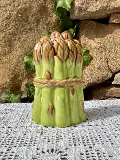 Salière / poivrière barbotine asperges