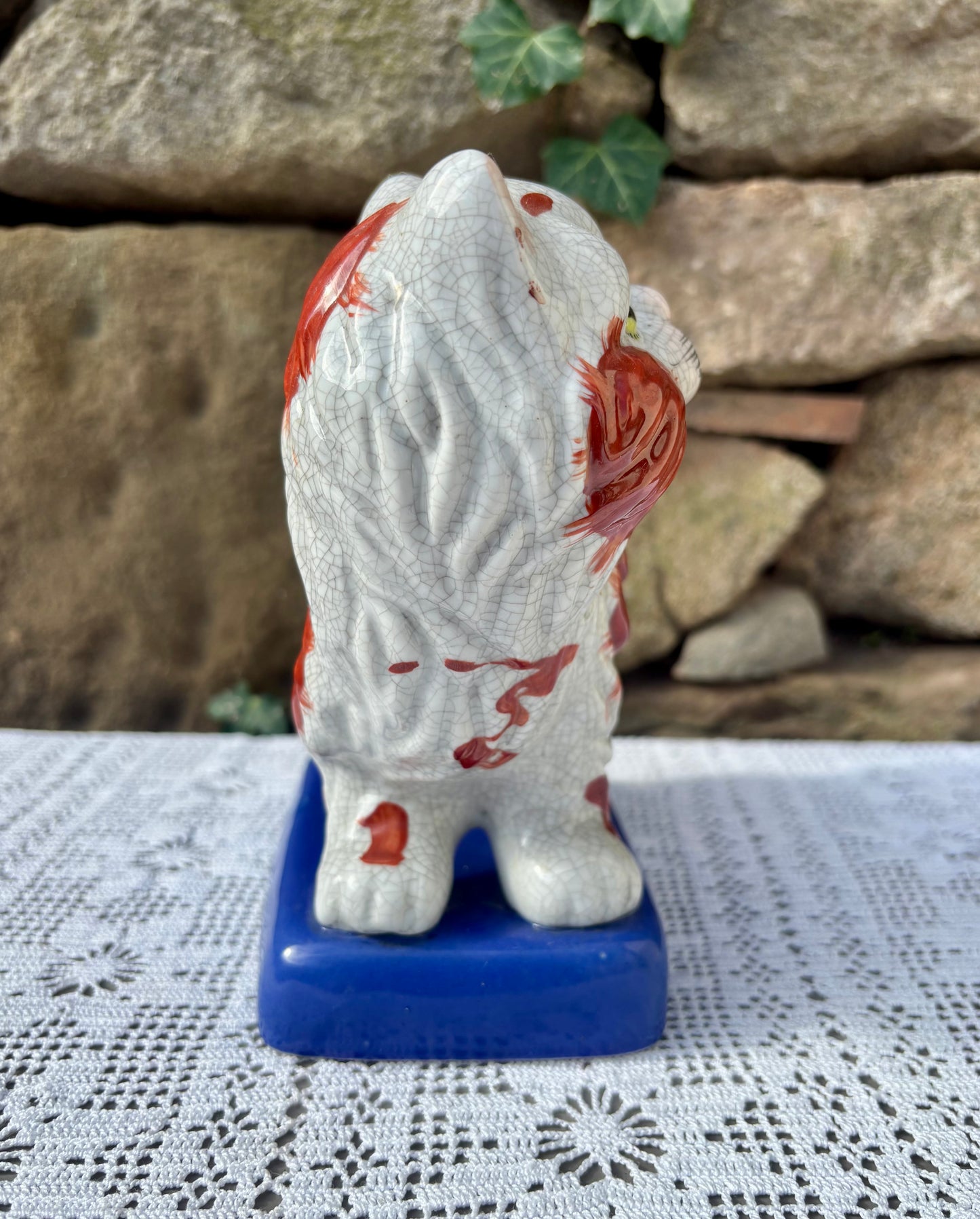 Statuette chat Staffordshire porcelaine