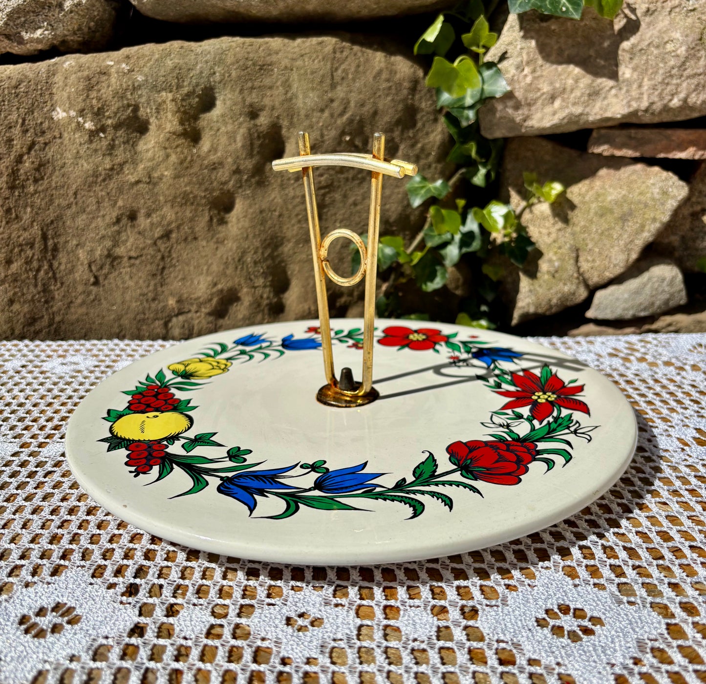 Plateau à fromage fleuri