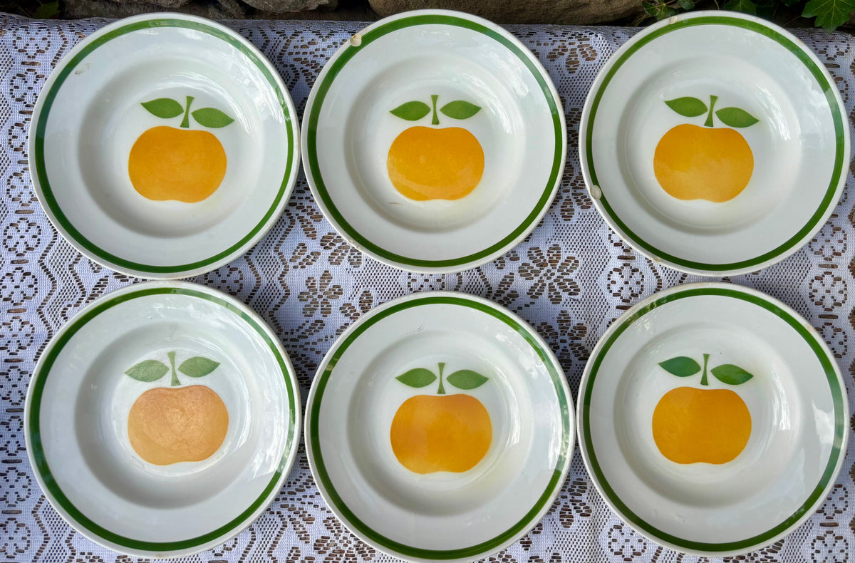 Assiettes creuses Moulin des Loups pommes
