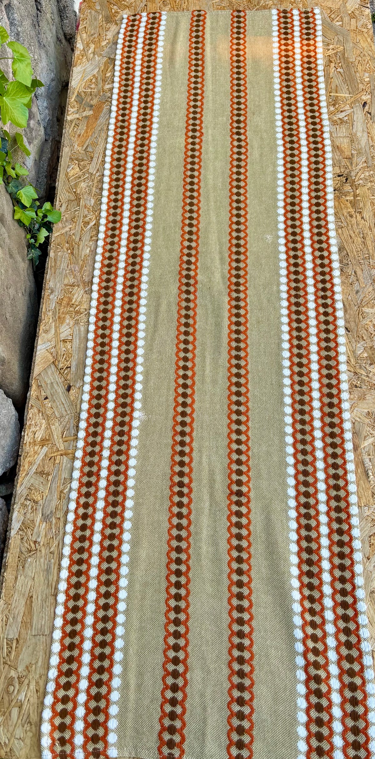 Chemin de table - tenture seventies