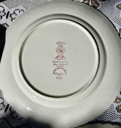 Assiettes Luneville Fleurs des Indes