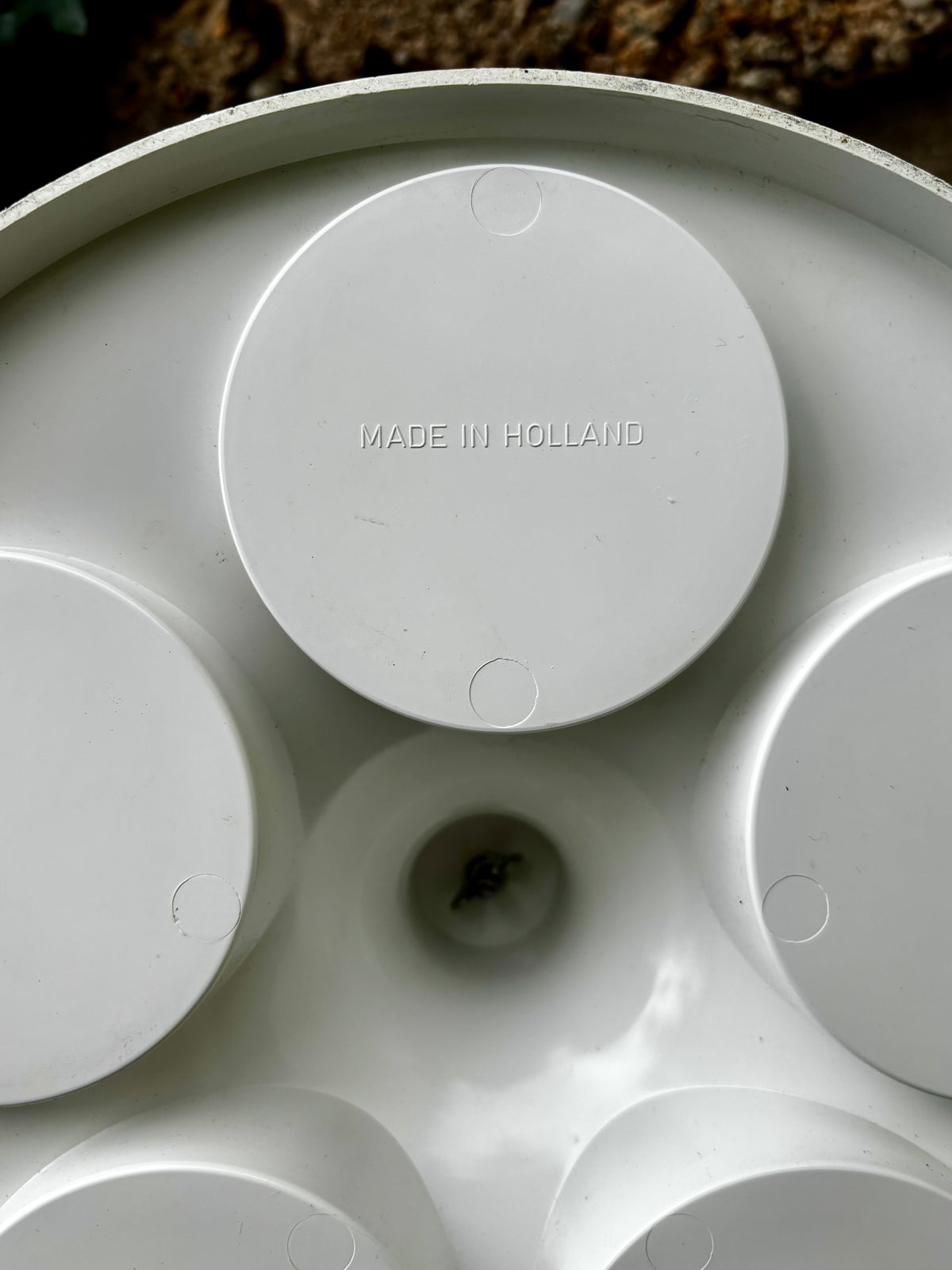 Bar portatif Space Age plastique blanc