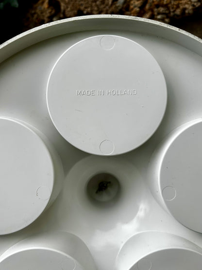 Bar portatif Space Age plastique blanc