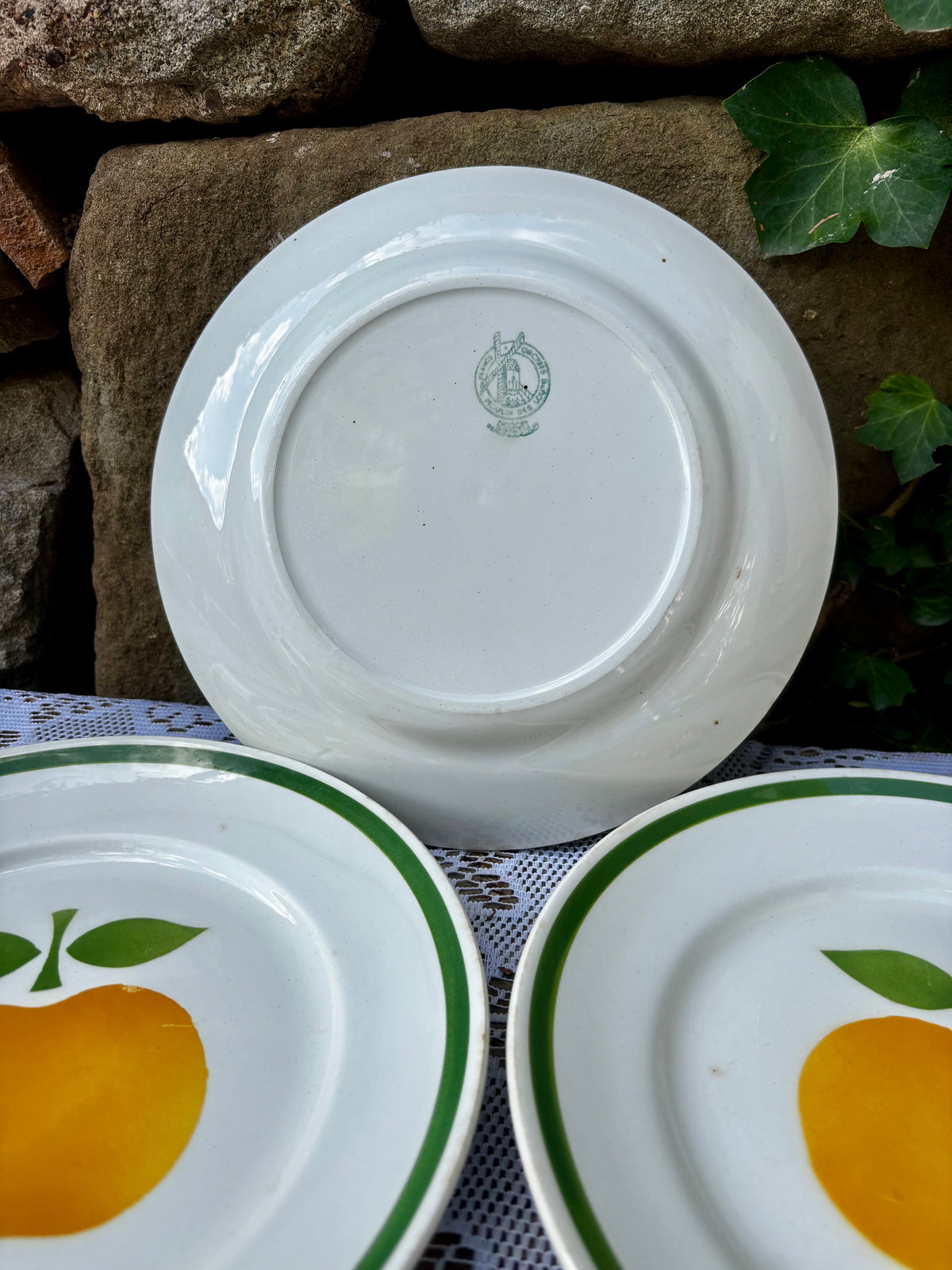 Assiettes Moulin des Loups pommes