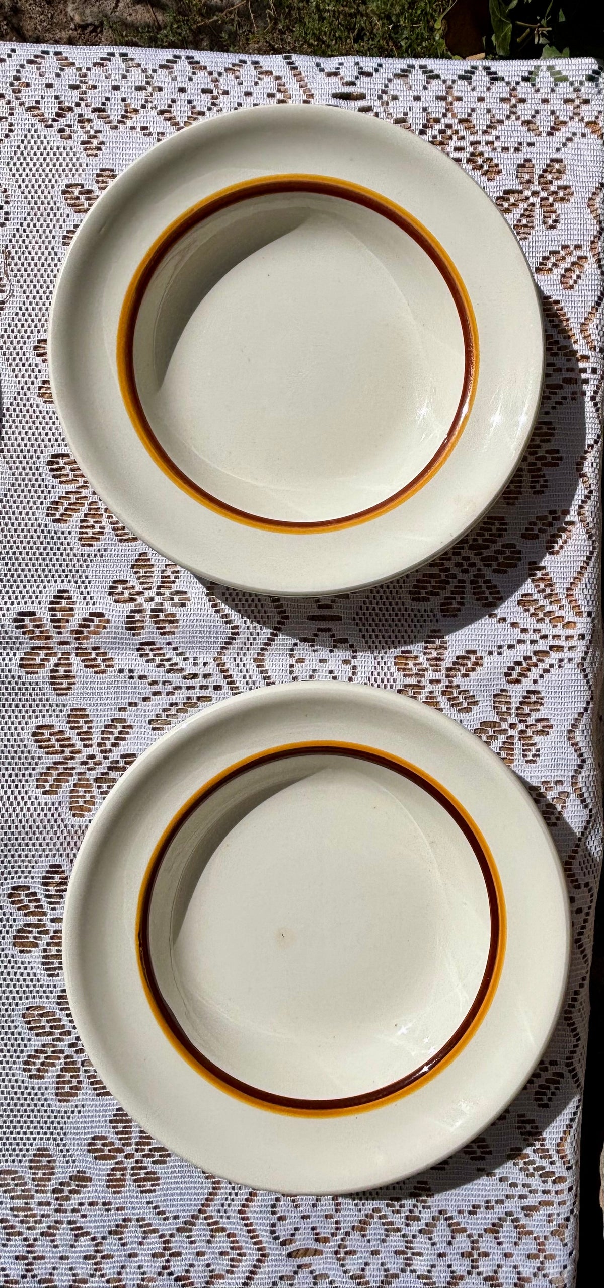Assiettes creuses Digoin Sarreguemines x9
