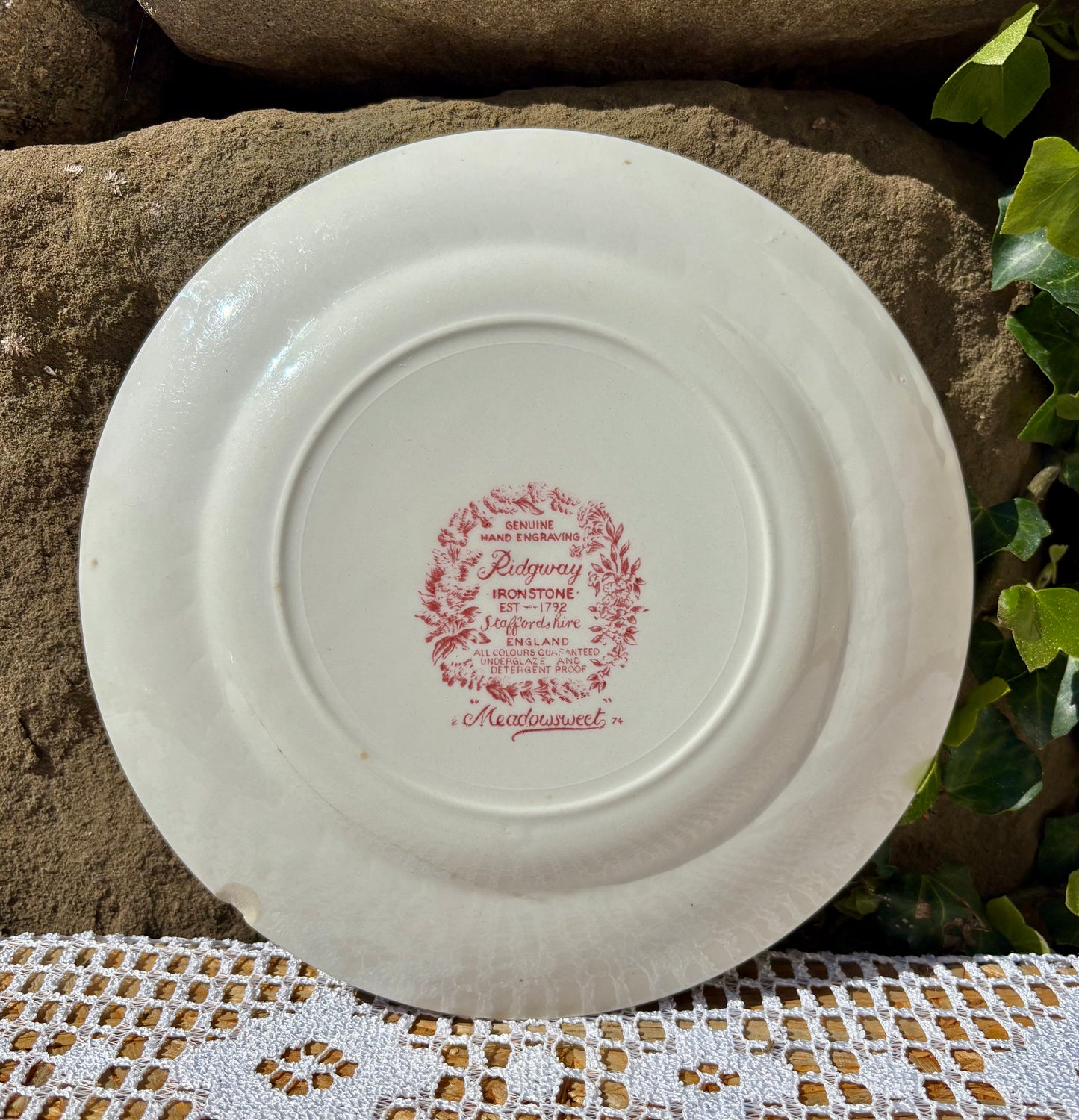 Assiette Ridgway Ironston Meadowsweet