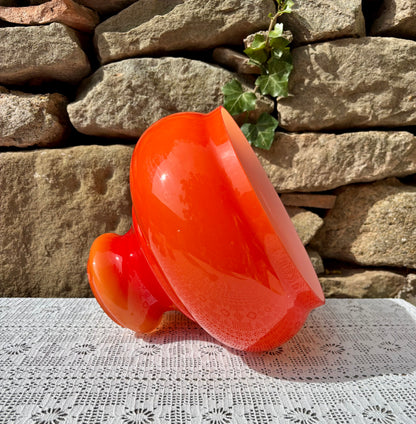 Abat jour opaline orange