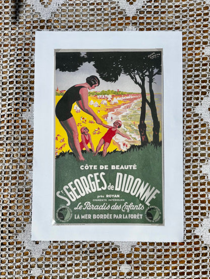 Illustrations affiches publicitaires années 1920-1930
