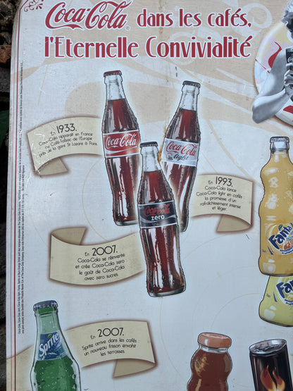 Plaque publicitaire Coca-Cola