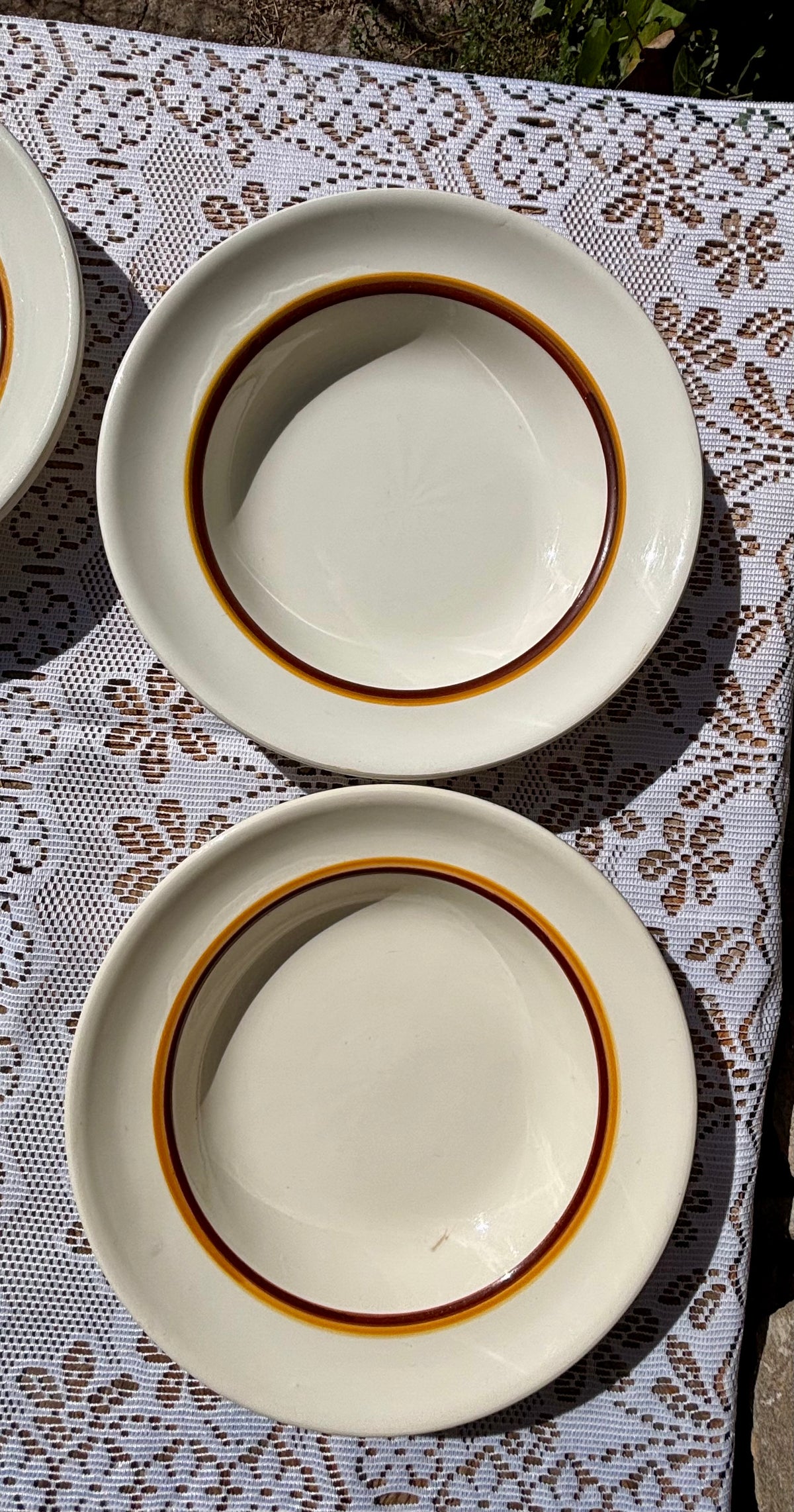 Assiettes creuses Digoin Sarreguemines x9