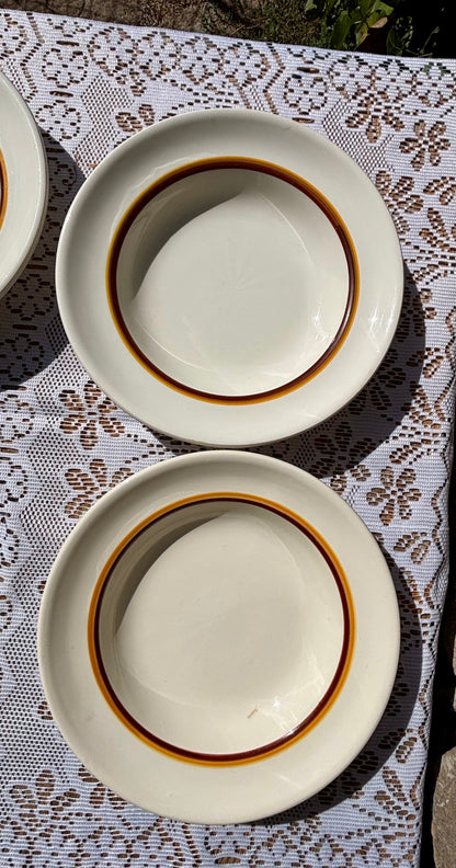 Assiettes creuses Digoin Sarreguemines x9