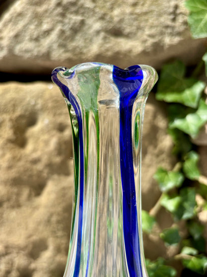 Vase soliflore en verre de Murano par Archimède Seguso 70s