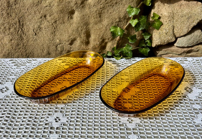 Raviers verre ambré