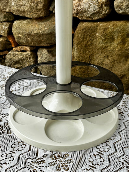 Bar portatif Space Age plastique blanc