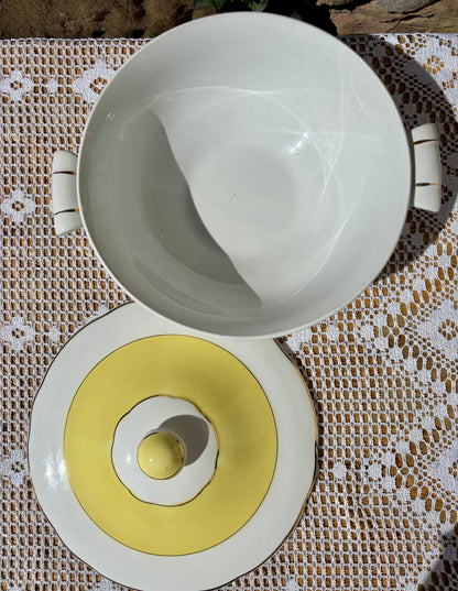 Soupière jaune K&G / Badonviller
