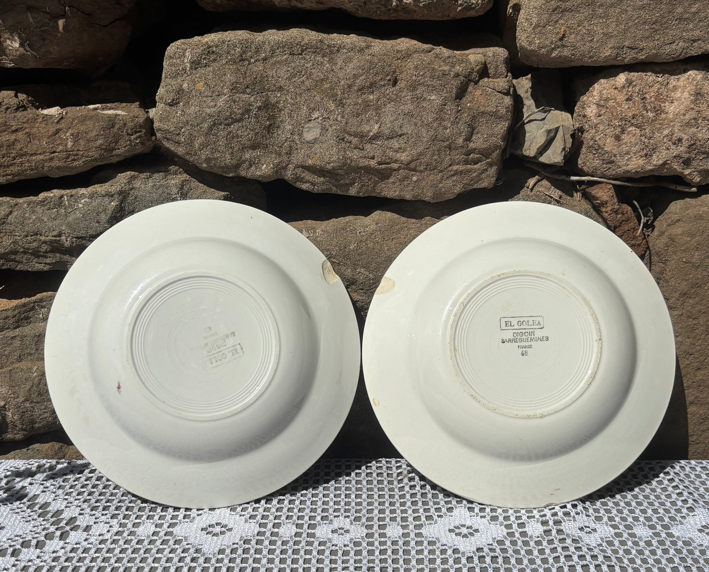 Assiettes Digoin Sarreguemines El Golea