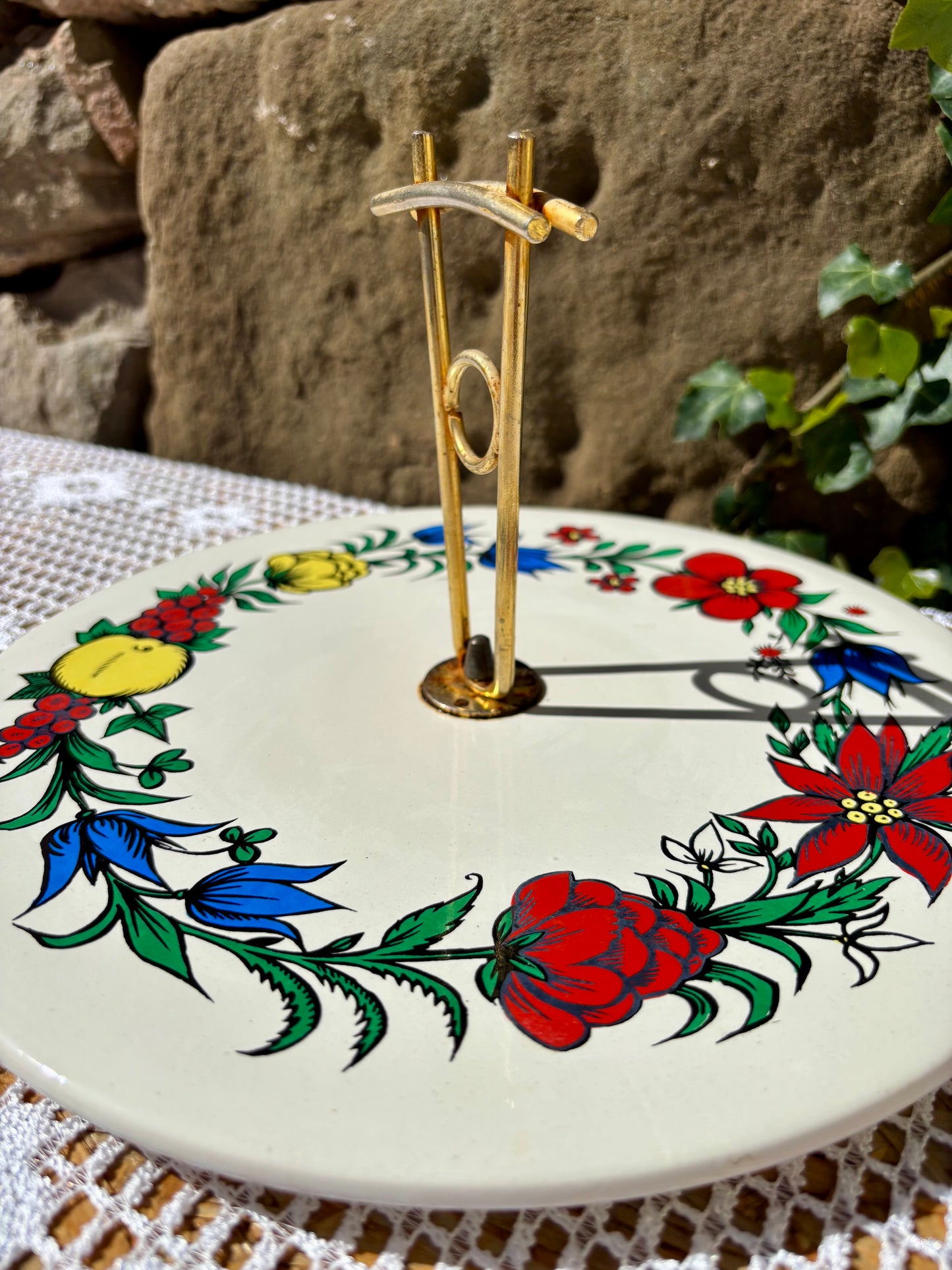 Plateau à fromage fleuri