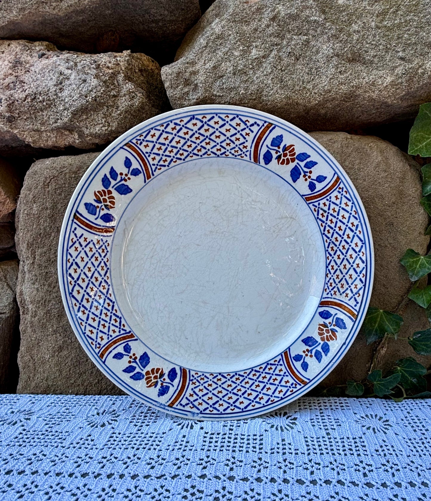 Assiette K&G Luneville modèle Rouennais