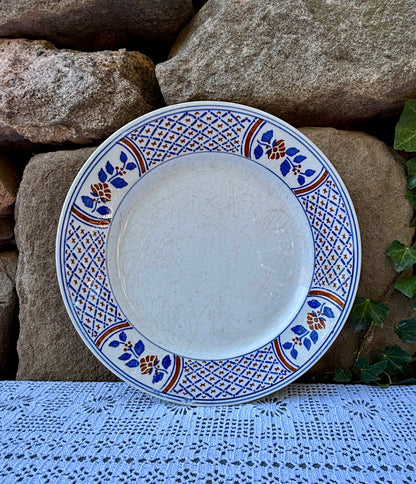 Assiette K&G Luneville modèle Rouennais