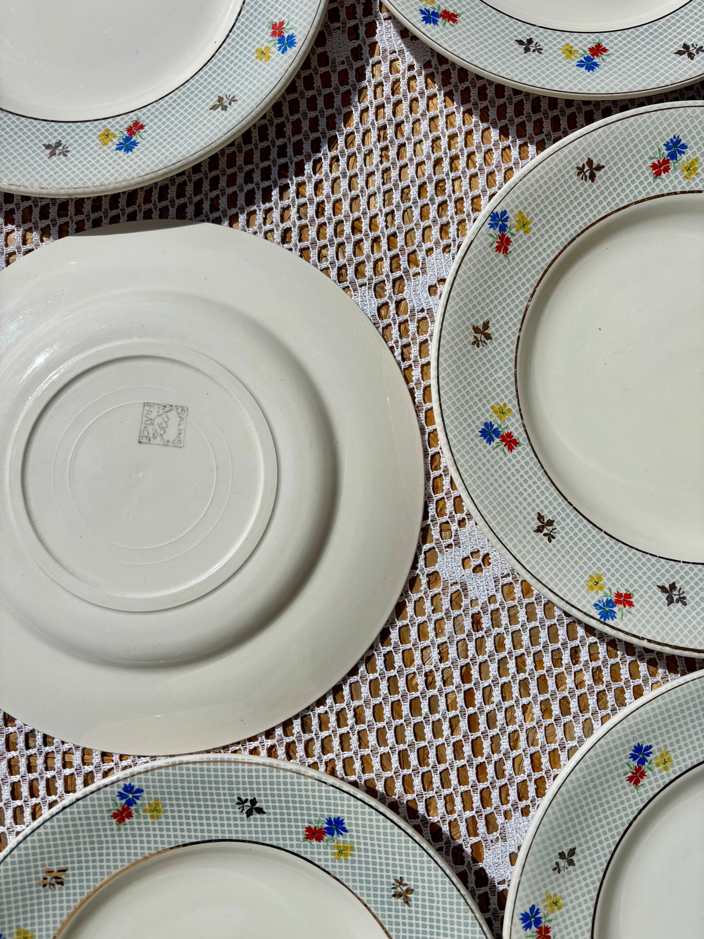 Assiettes et plat Salins modèle Christiane
