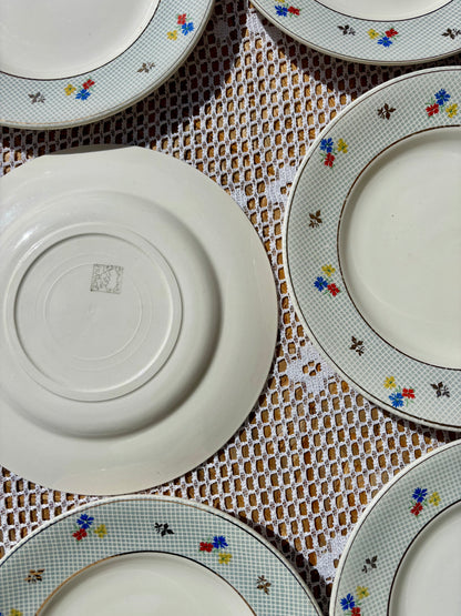 Assiettes et plat Salins modèle Christiane