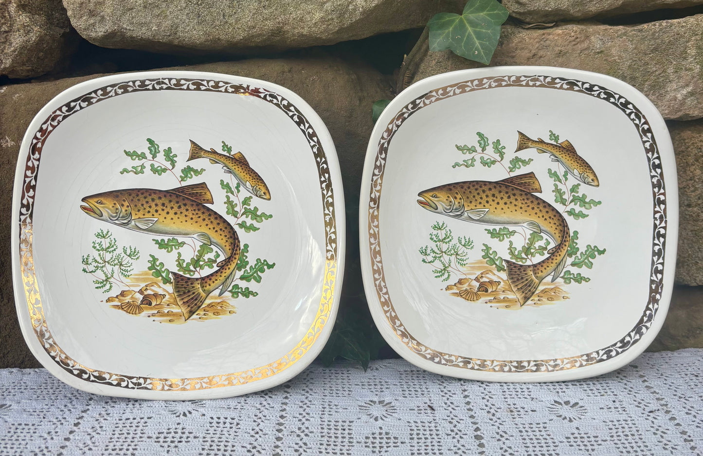 Assiettes poissons Longchamp