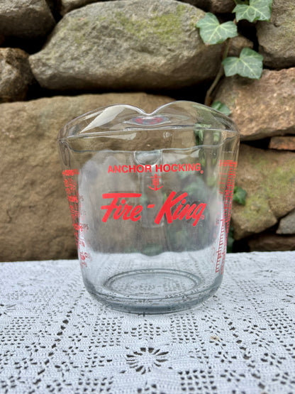 Tasse à mesurer vintage USA « Fire-King » Anchor Hocking