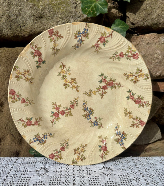 Assiette Sarreguemines Louis XV vaisselle ancienne 