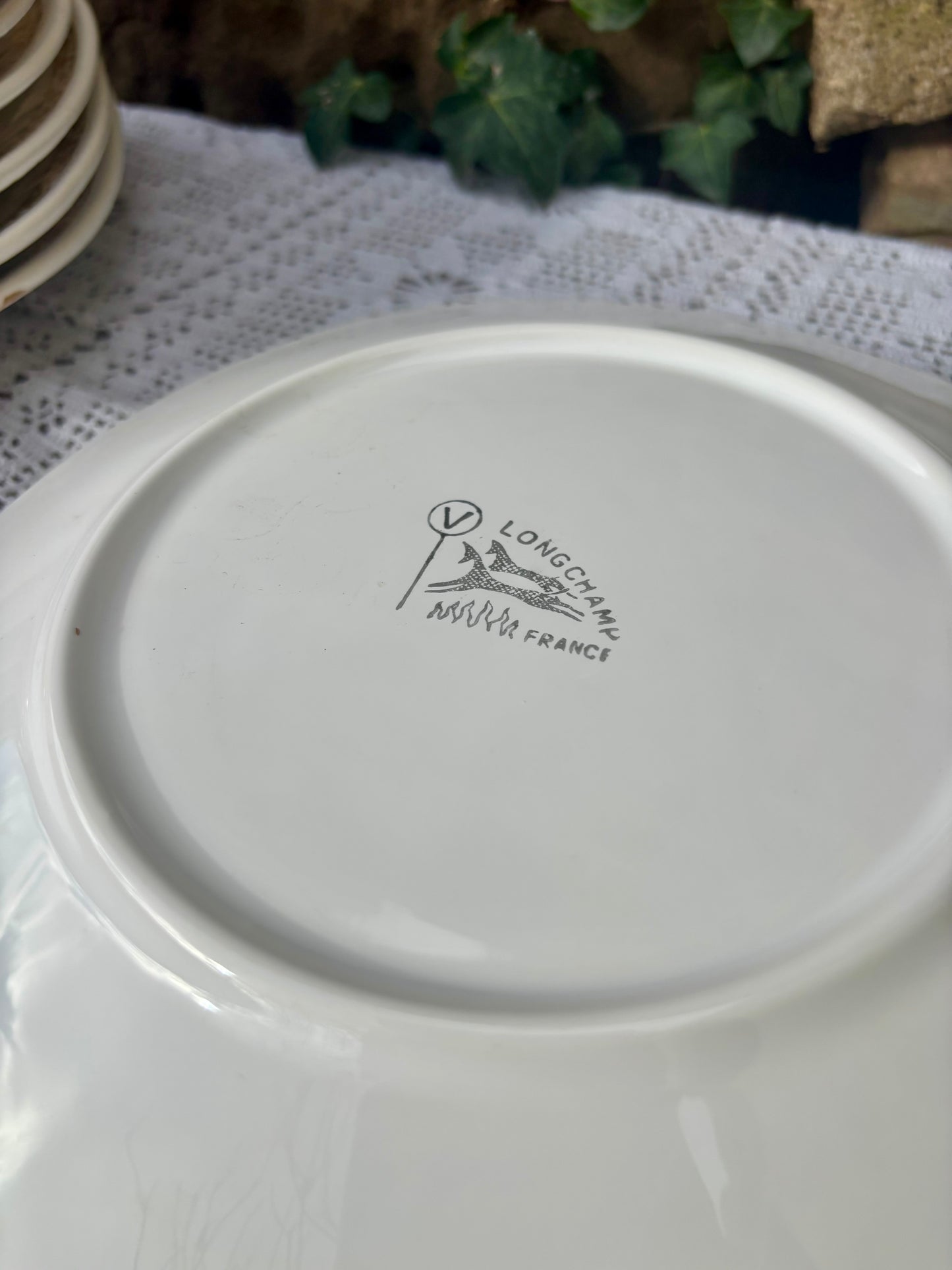 Signature Longchamp années 70 assiettes