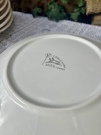 Signature Longchamp années 70 assiettes