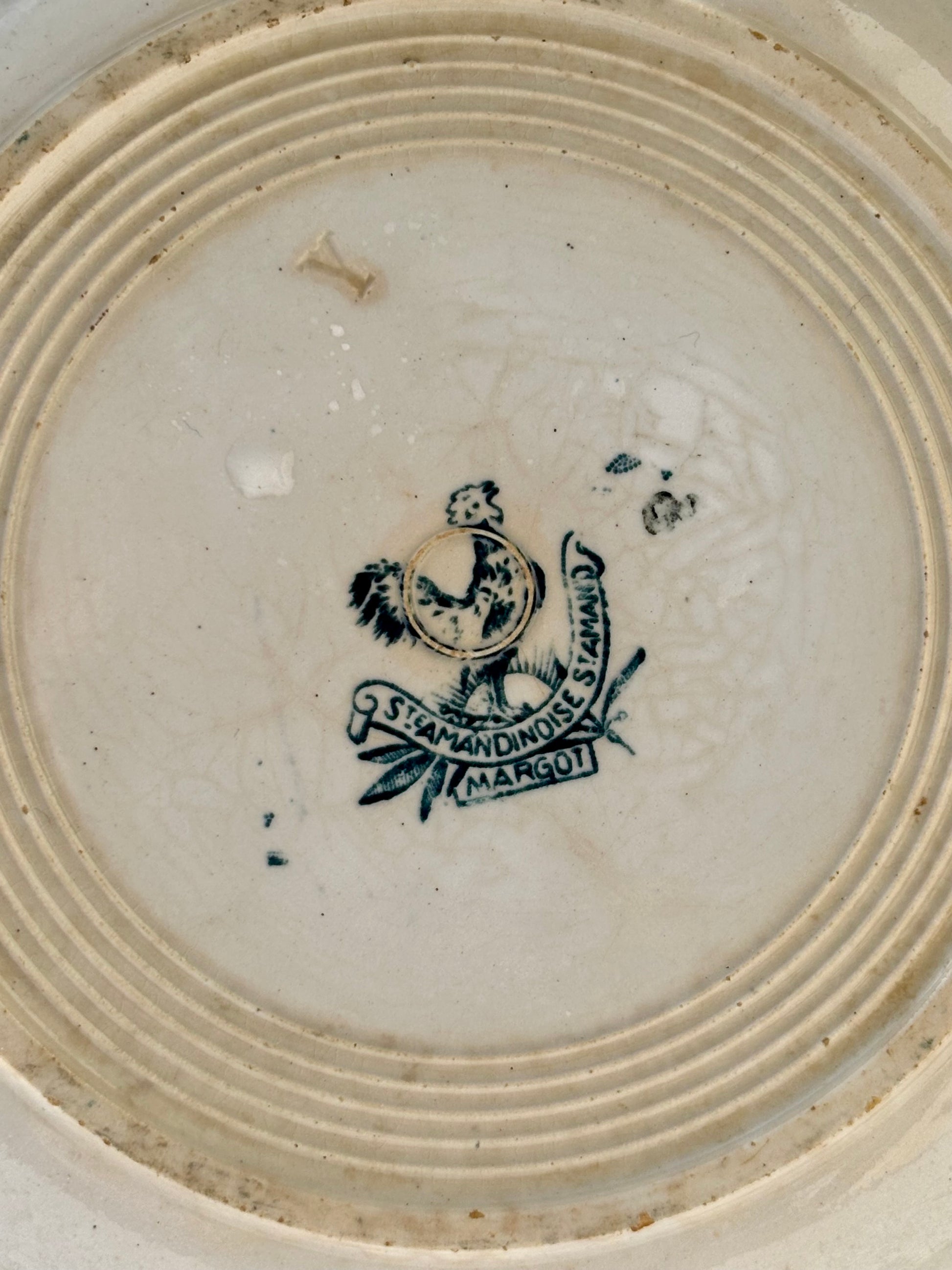 Estampillé St Amandinoise St Amand Margot époque  1940 France 