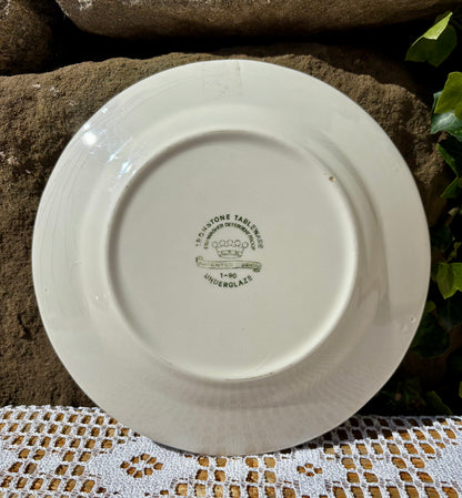 Assiette anglaise fleurs roses