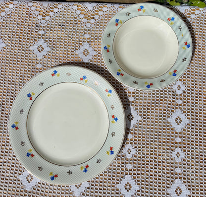 Assiettes et plat Salins modèle Christiane