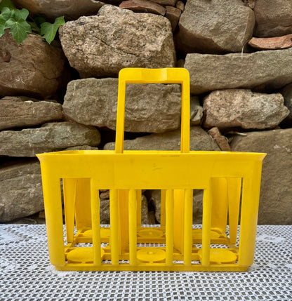 Porte bouteille plastique jaune