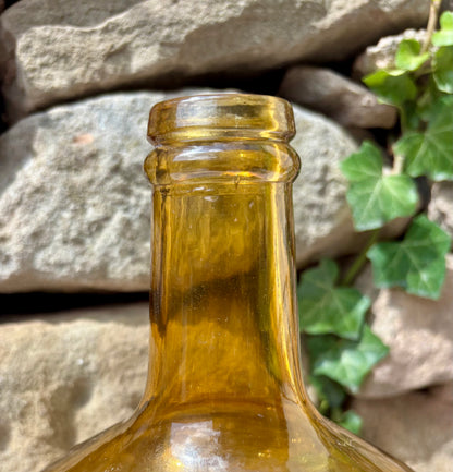 Goulot dame Jeanne ambrée vintage