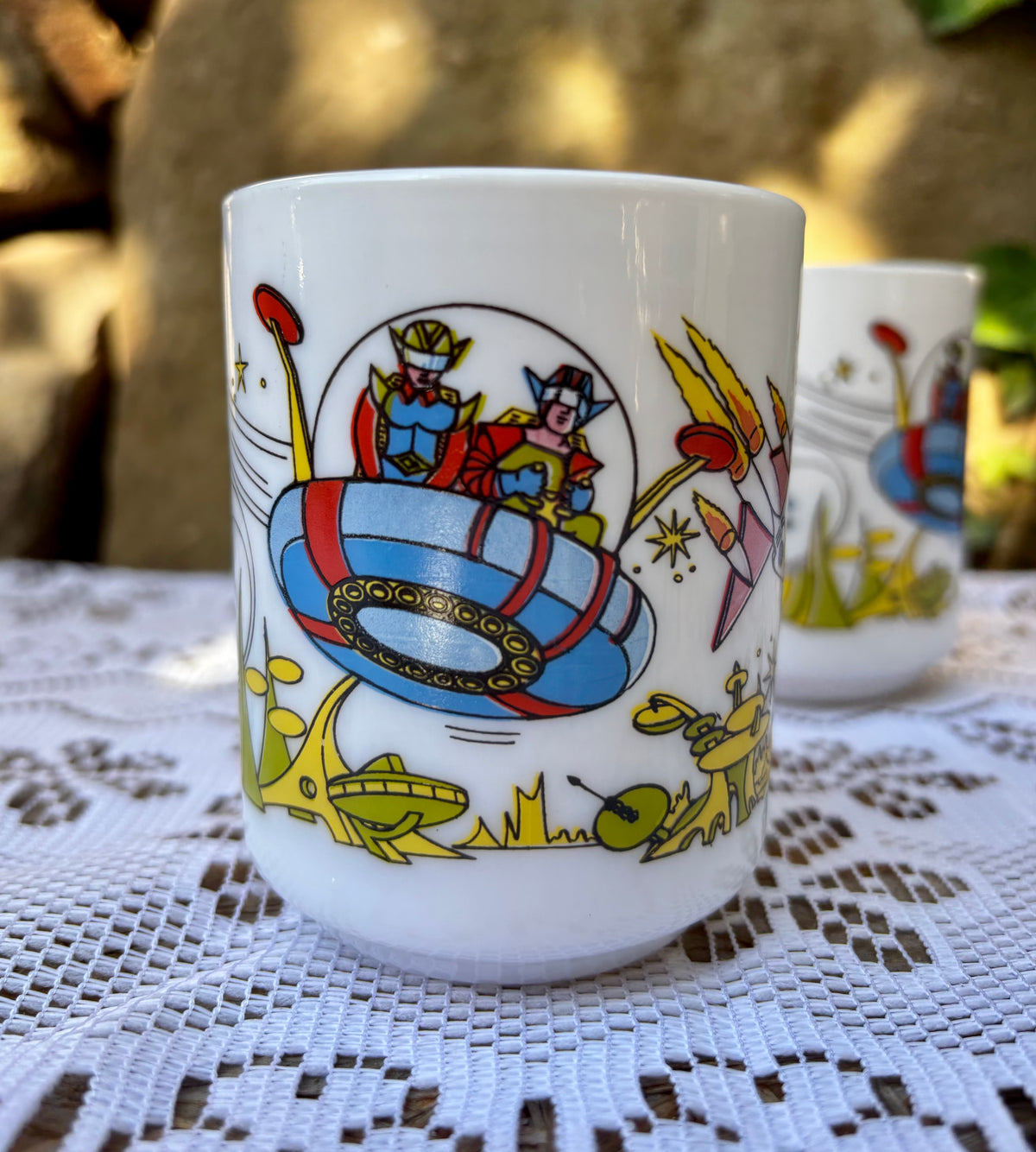 Duo de tasses Arcopal Goldorak