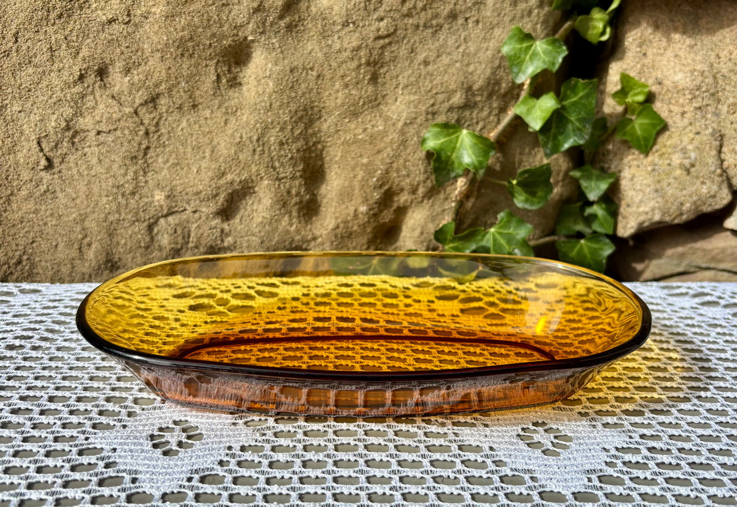 Raviers verre ambré