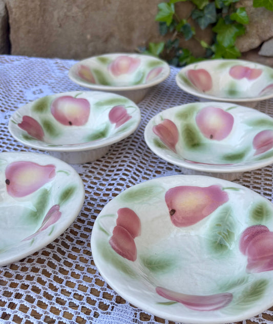 Coupes à dessert barbotine salins les bains vintage 