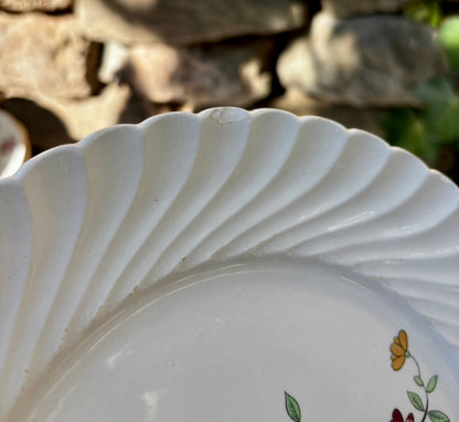 Assiettes Luneville Fleurs des Indes