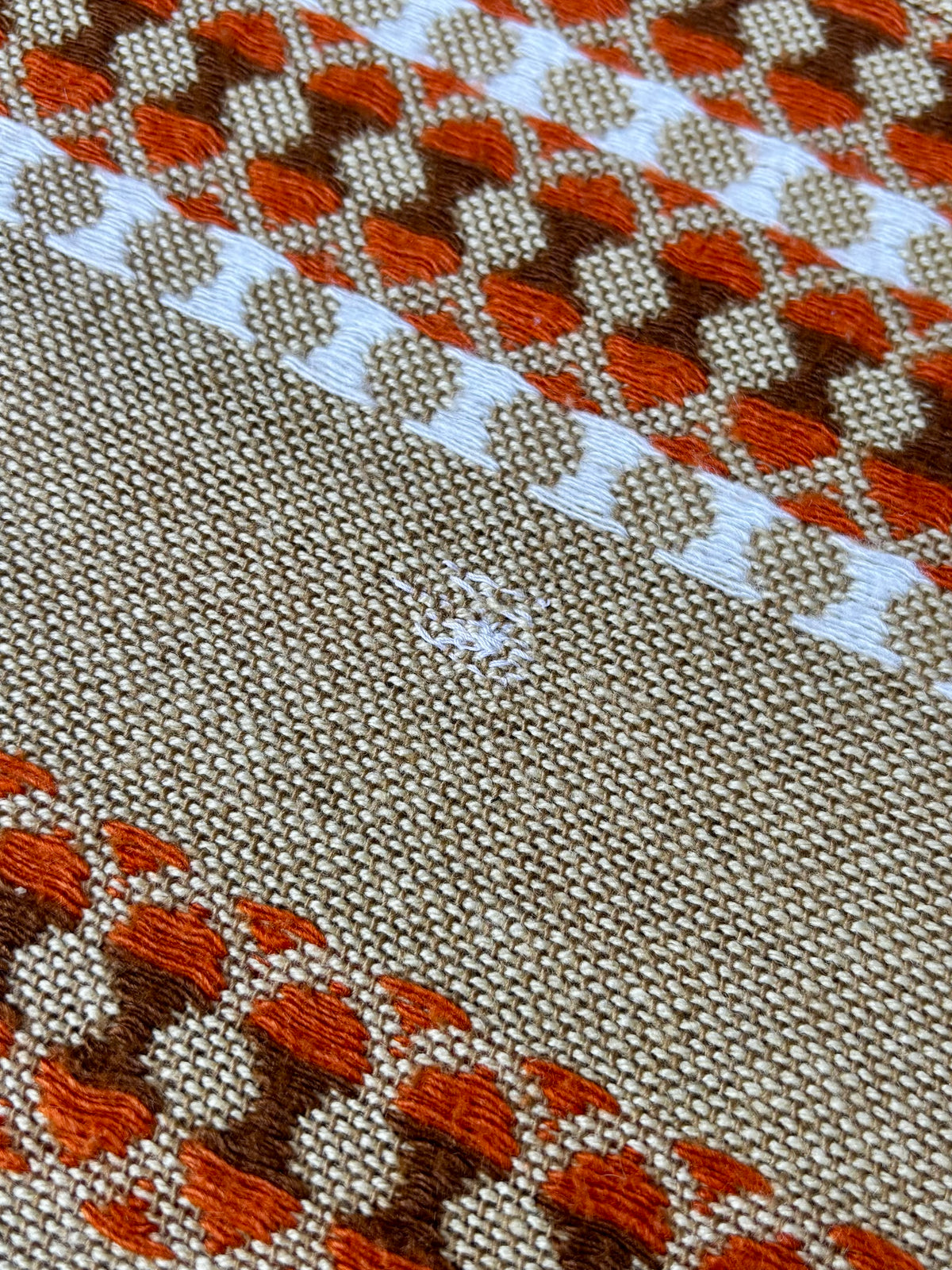 Chemin de table - tenture seventies