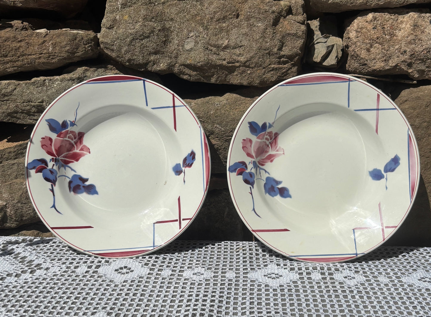 Assiettes Digoin Sarreguemines El Golea