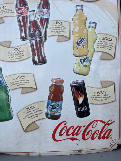 Plaque publicitaire Coca-Cola