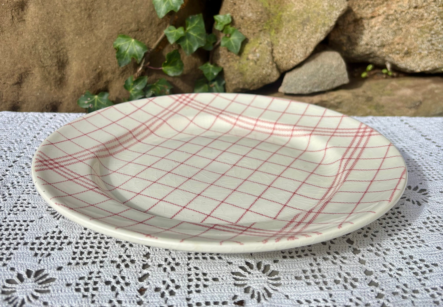 Assiette Gien motif Torchon