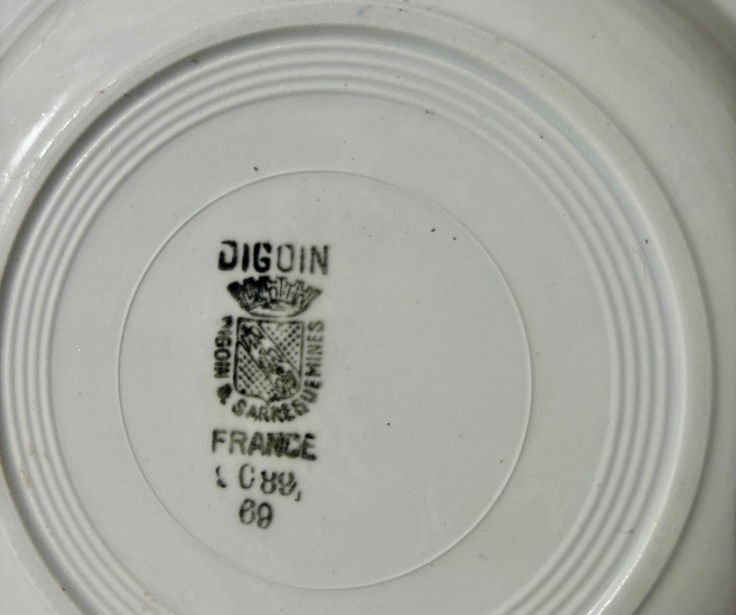 Assiette Digoin Sarreguemines