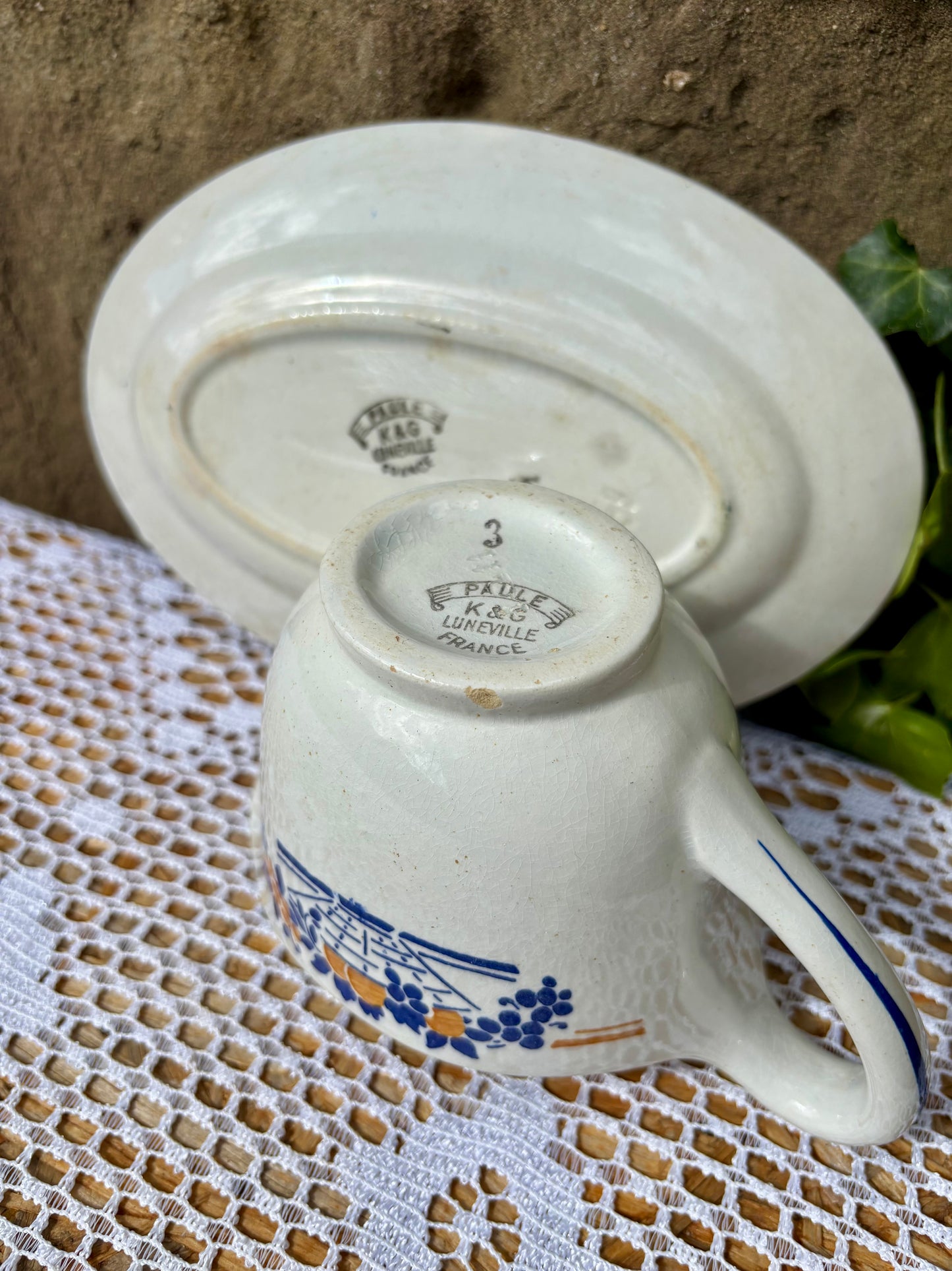 Saucière K&G Luneville modèle Paule