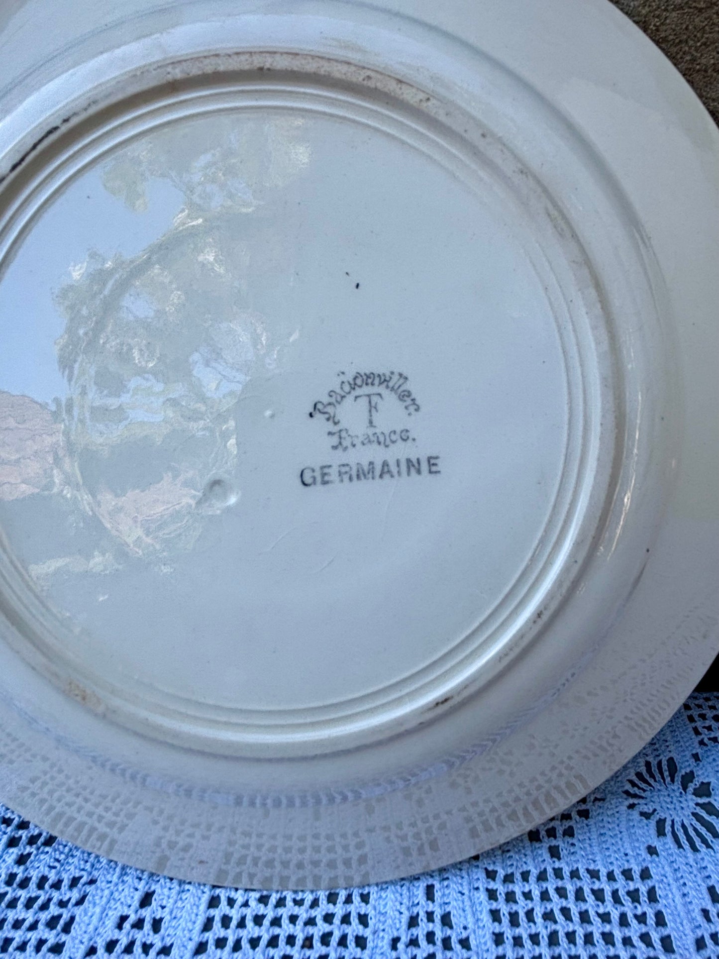 Assiettes Germaine Fenal Badonviller